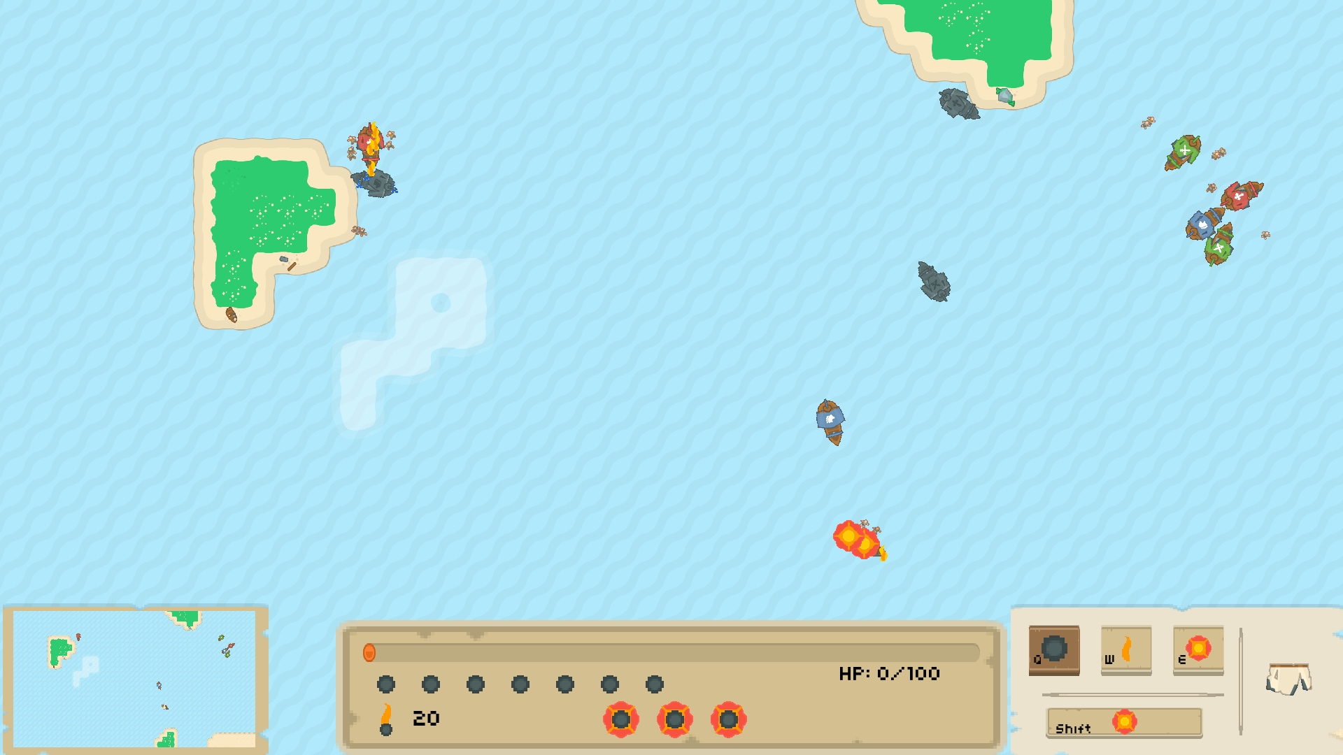 Pirates schreenshot - battle 2